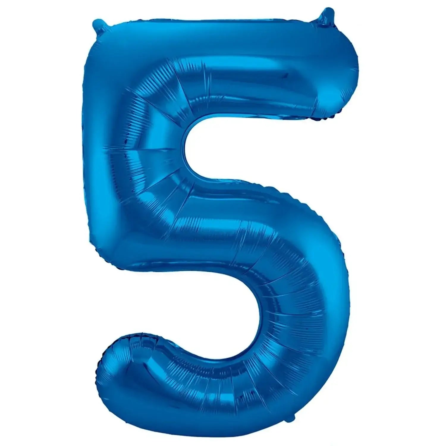 Cijfer Ballon 5 - Blauw - 86 cm - Ballonnenshop.nl