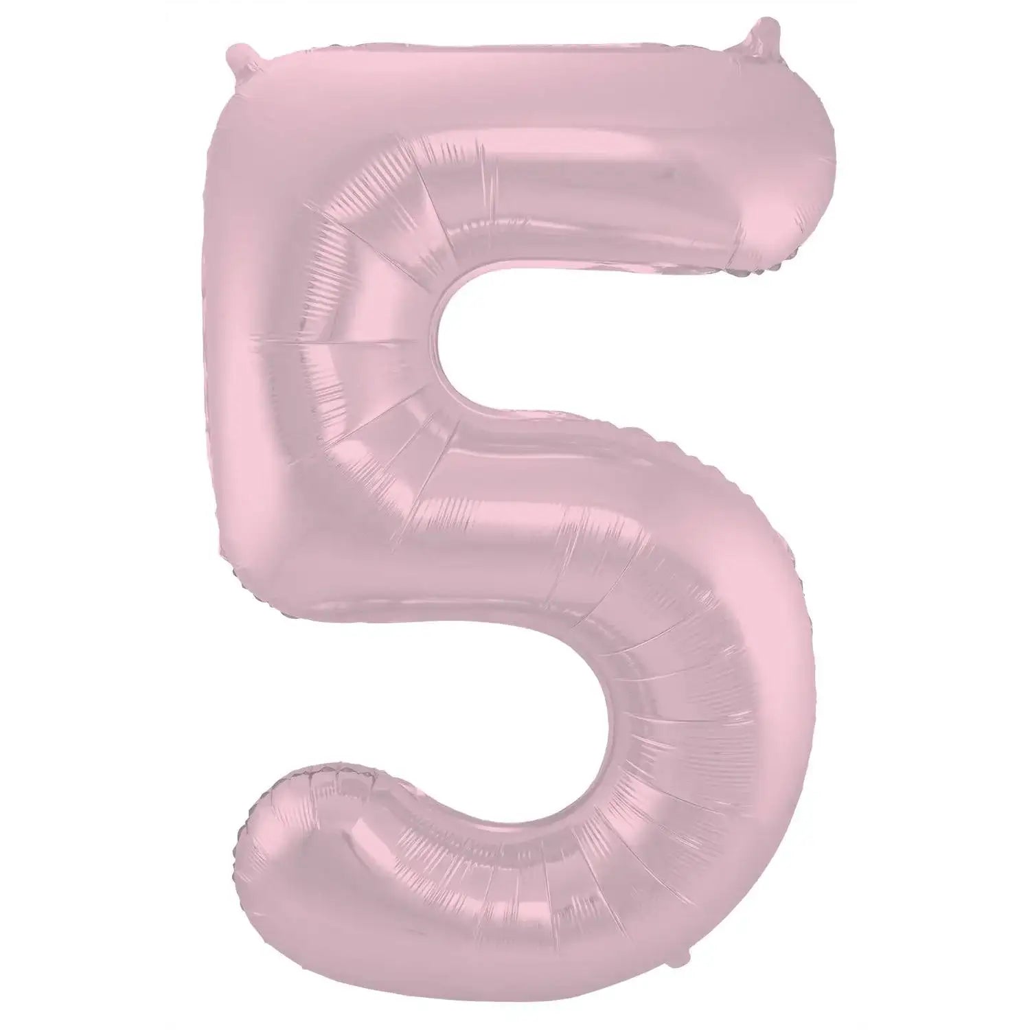 Cijfer Ballon 5 - Pastel Roze - 86 cm - Ballonnenshop.nl