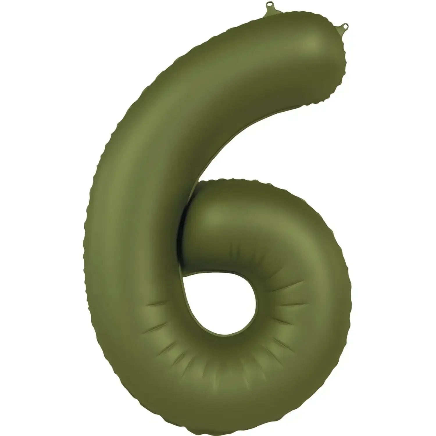 Cijfer Ballon 6 - Groen - 86 cm - Ballonnenshop.nl