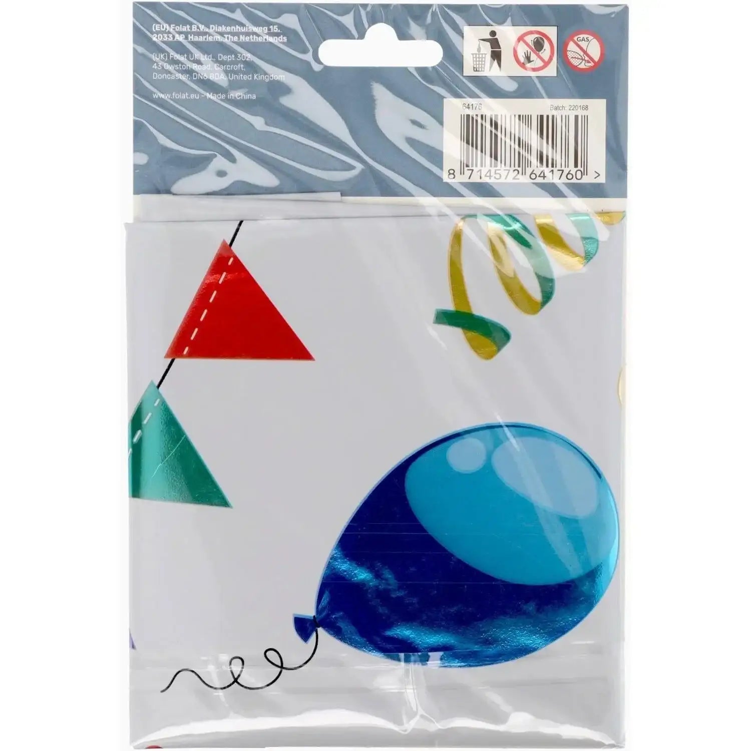 Cijfer Ballon 6 - Joyful Party - 86 cm - Ballonnenshop.nl
