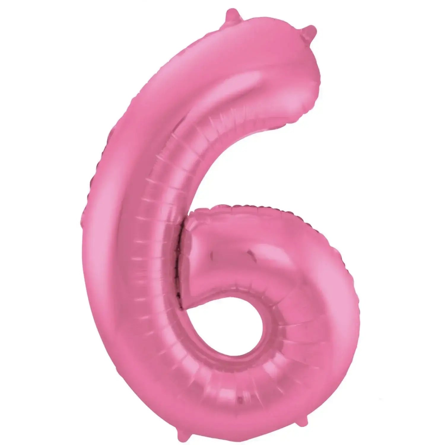 Cijfer Ballon 6 - Mat Roze - 86 cm - Ballonnenshop.nl