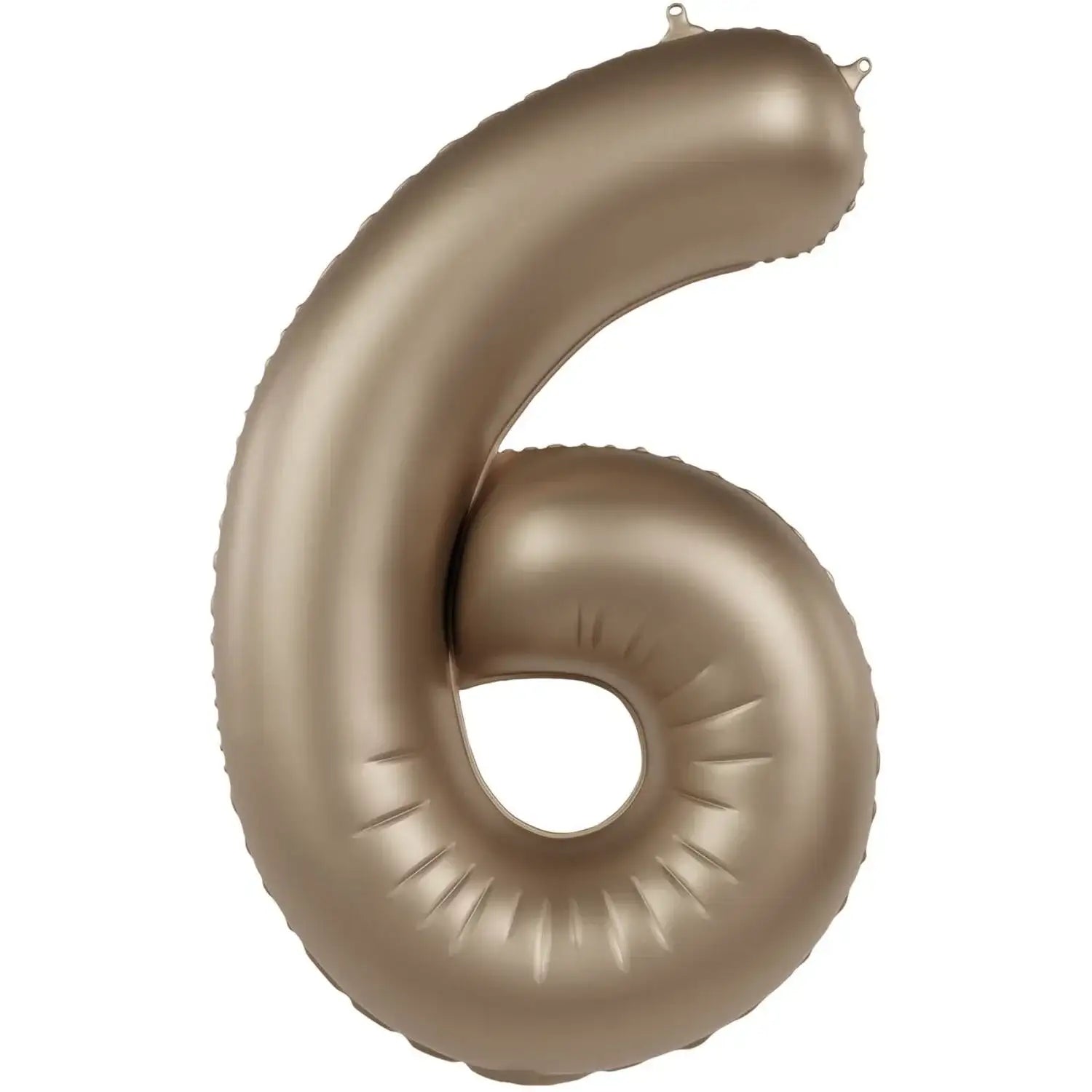 Cijfer Ballon 6 - Starlight Goud - 86 cm - Ballonnenshop.nl