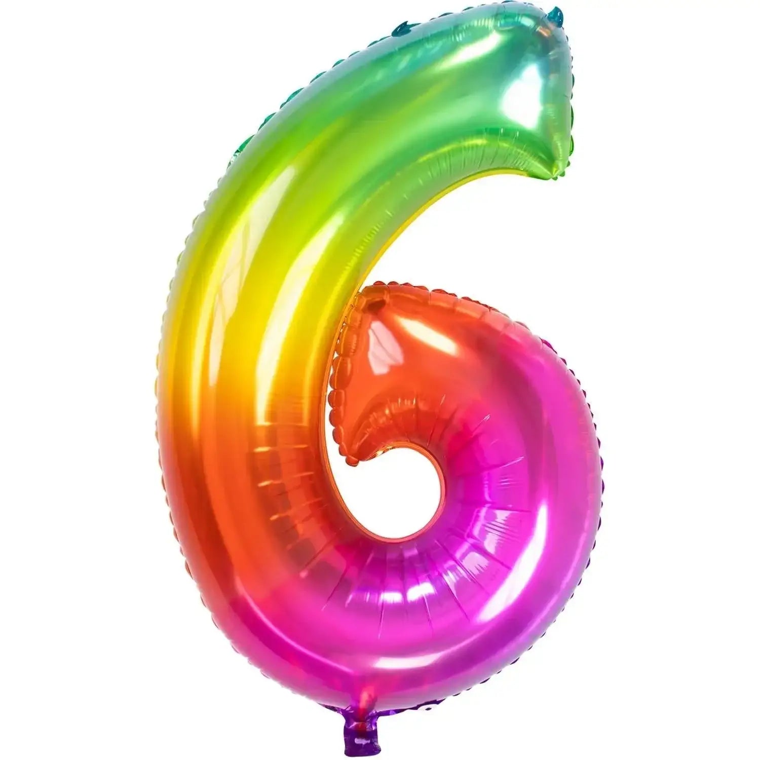 Cijfer Ballon 6 - Yummy Gummy - 86 cm - Ballonnenshop.nl