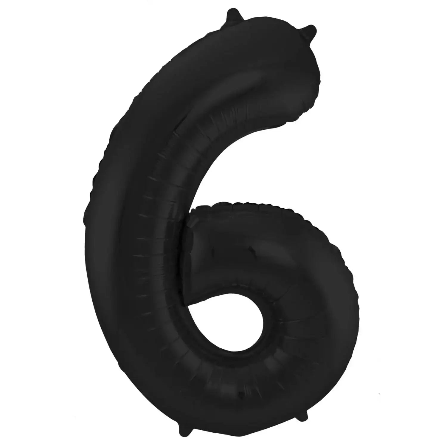 Cijfer Ballon 6 - Zwart - 86 cm - Ballonnenshop.nl