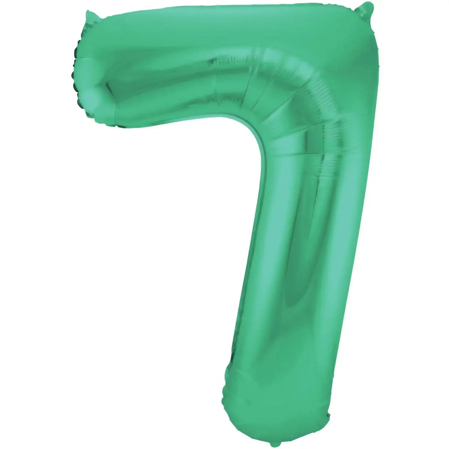 Cijfer Ballon 7 - Licht Groen - 86 cm - Ballonnenshop.nl