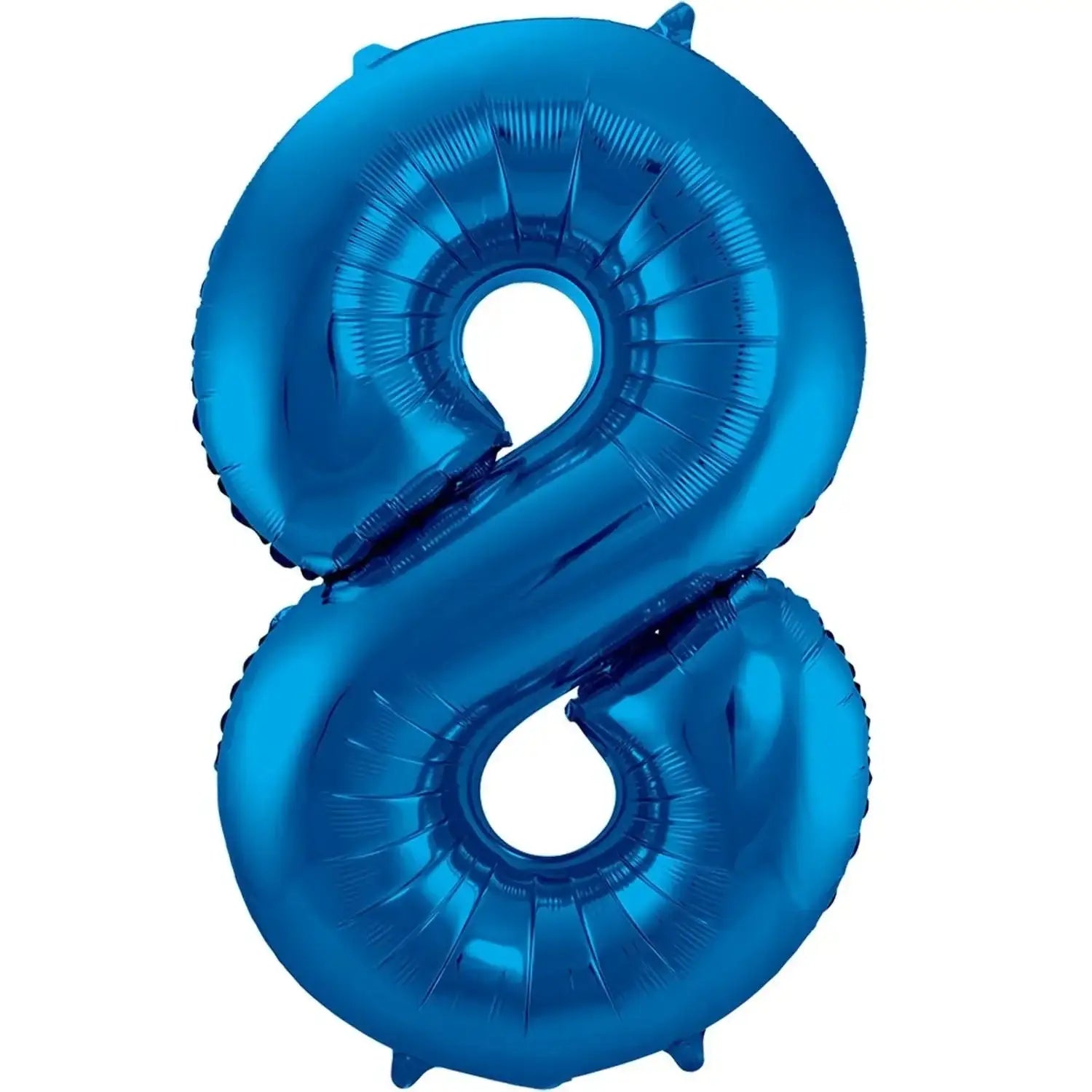 Cijfer Ballon 8 - Blauw - 86 cm - Ballonnenshop.nl