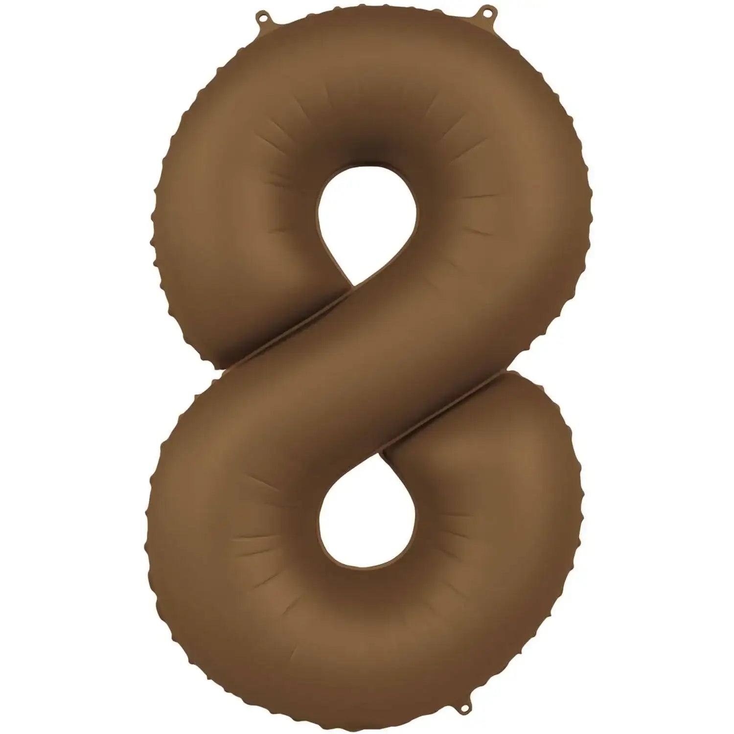 Cijfer Ballon 8 - Bruin - 86 cm - Ballonnenshop.nl