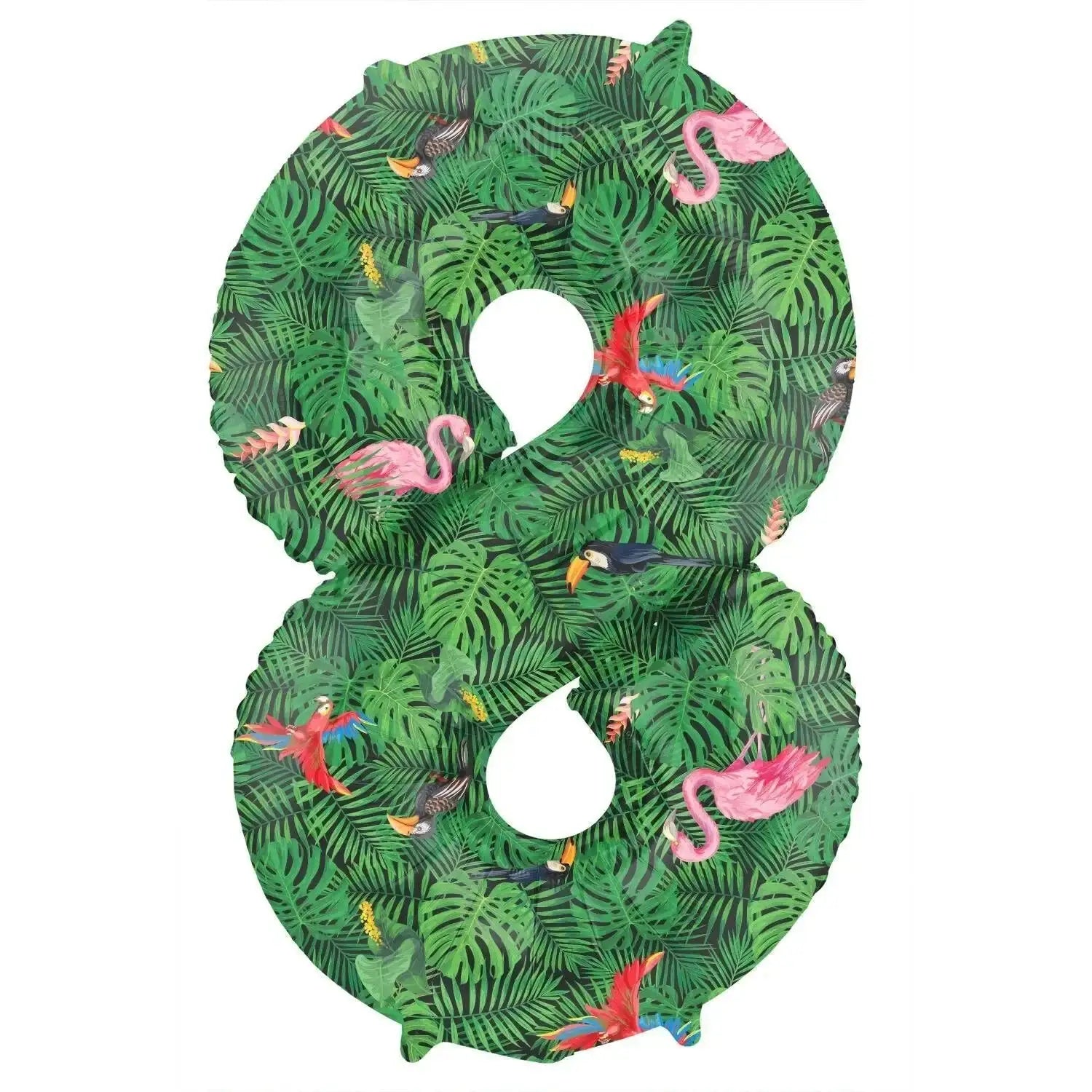 Cijfer Ballon 8 - Jungle - 86 cm - Ballonnenshop.nl