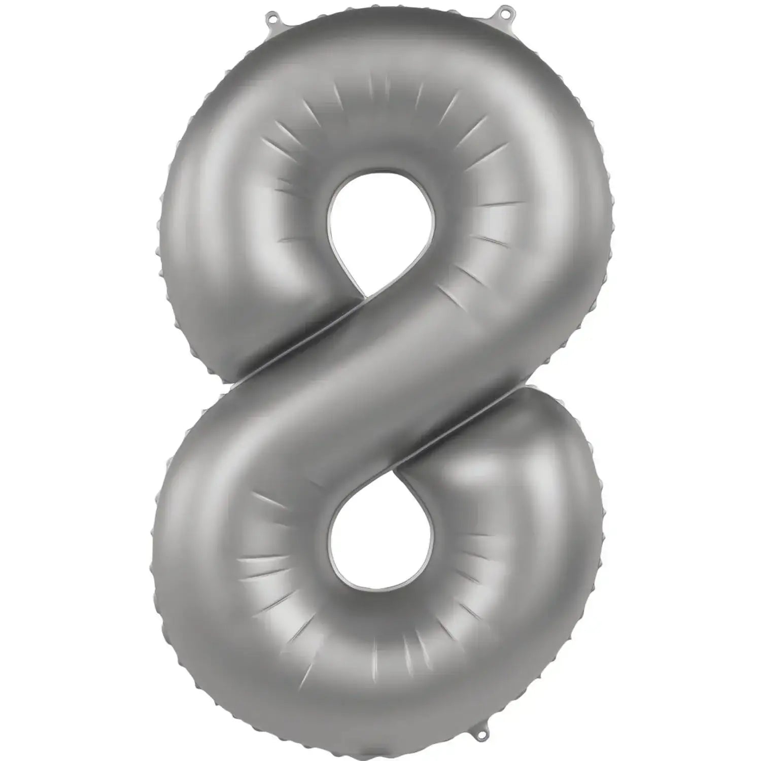 Cijfer Ballon 8 - Moonlight Zilver - 86 cm - Ballonnenshop.nl