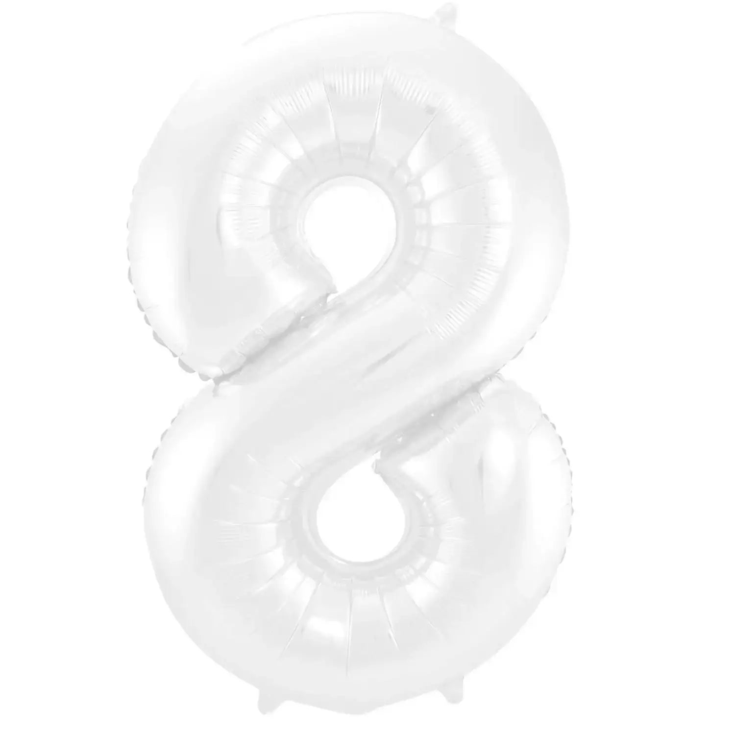 Cijfer Ballon 8 - Wit - 86 cm - Ballonnenshop.nl