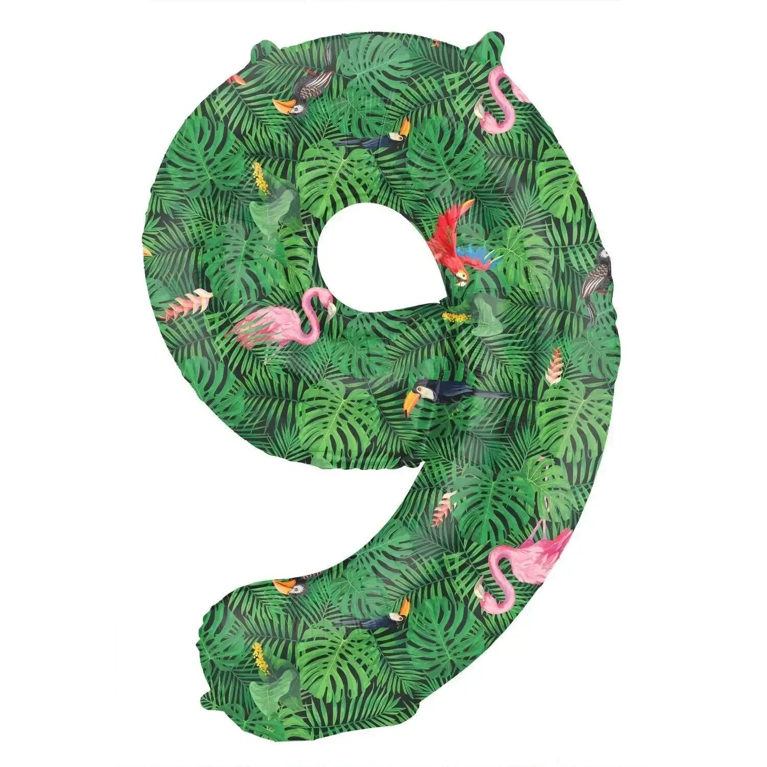 Cijfer Ballon 9 - Jungle - 86 cm - Ballonnenshop.nl