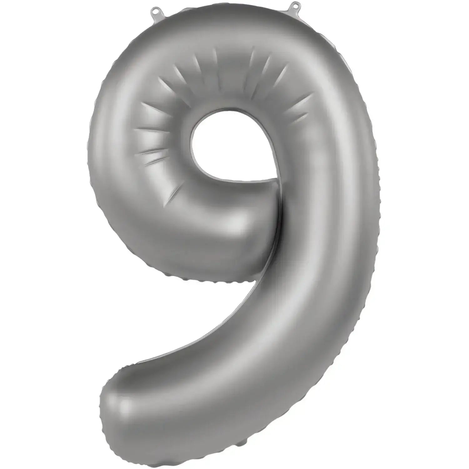 Cijfer Ballon 9 - Moonlight Zilver - 86 cm - Ballonnenshop.nl