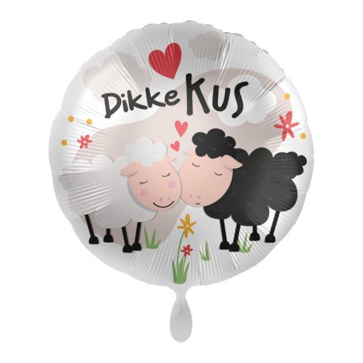 Dikke Kus Helium Ballon - Gevuld Met Helium - 43 cm - Ballonnenshop.nl
