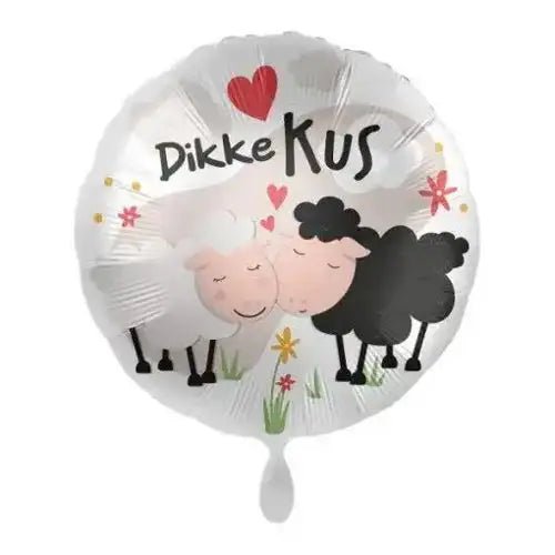 Dikke Kus Helium Ballon - Gevuld Met Helium - 43 cm - Ballonnenshop.nl