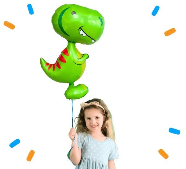 Dino Helium Ballon - Gevuld Met Helium - 74 cm - Ballonnenshop.nl