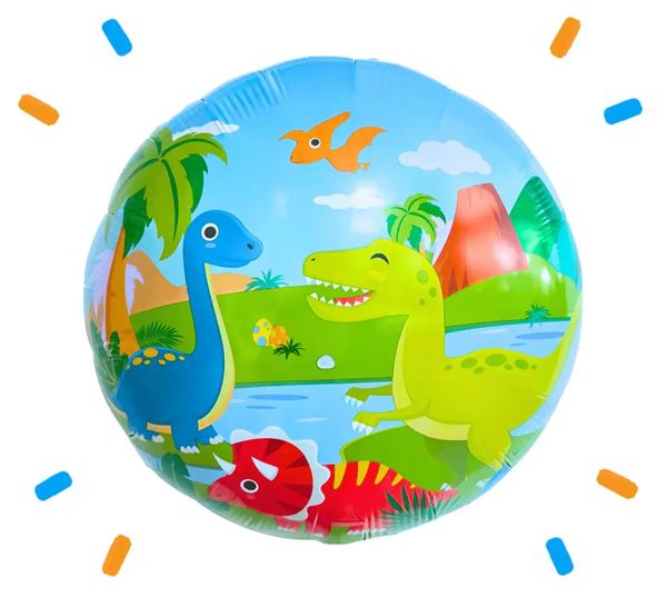 Dinosaurussen Helium Ballon - Gevuld Met Helium - 46 cm - Ballonnenshop.nl