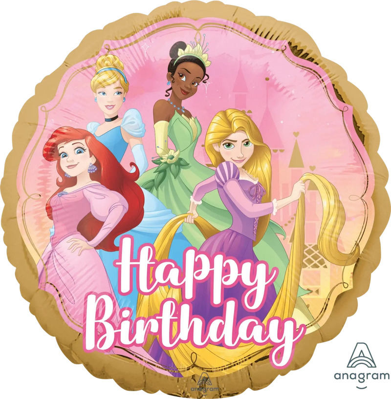 Disney Prinsessen Happy Birthday Folie Ballon - 46 cm - Ballonnenshop.nl