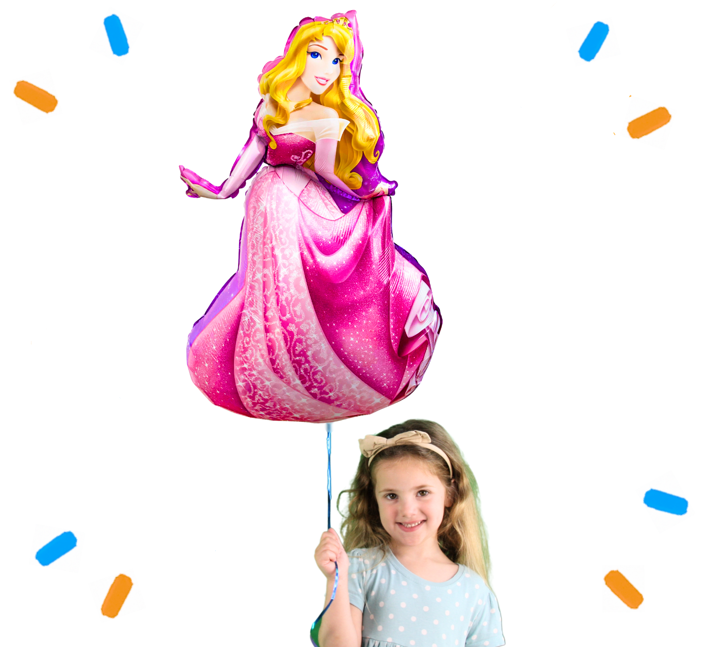 Doornroosje Disney Prinses XL Helium Ballon - Gevuld Met Helium - 86 cm