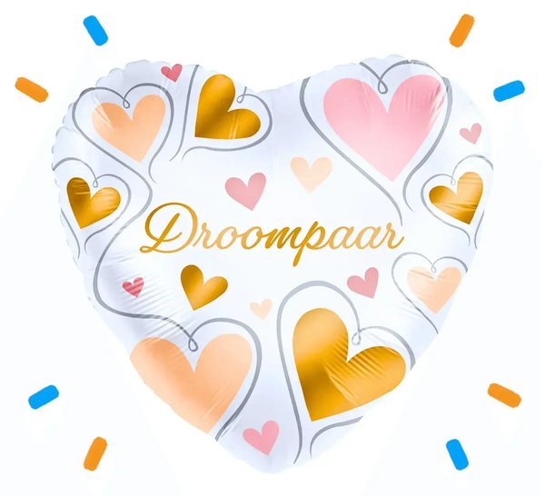 Droompaar Helium Ballon Gevuld Met Helium - 46 cm - Ballonnenshop.nl