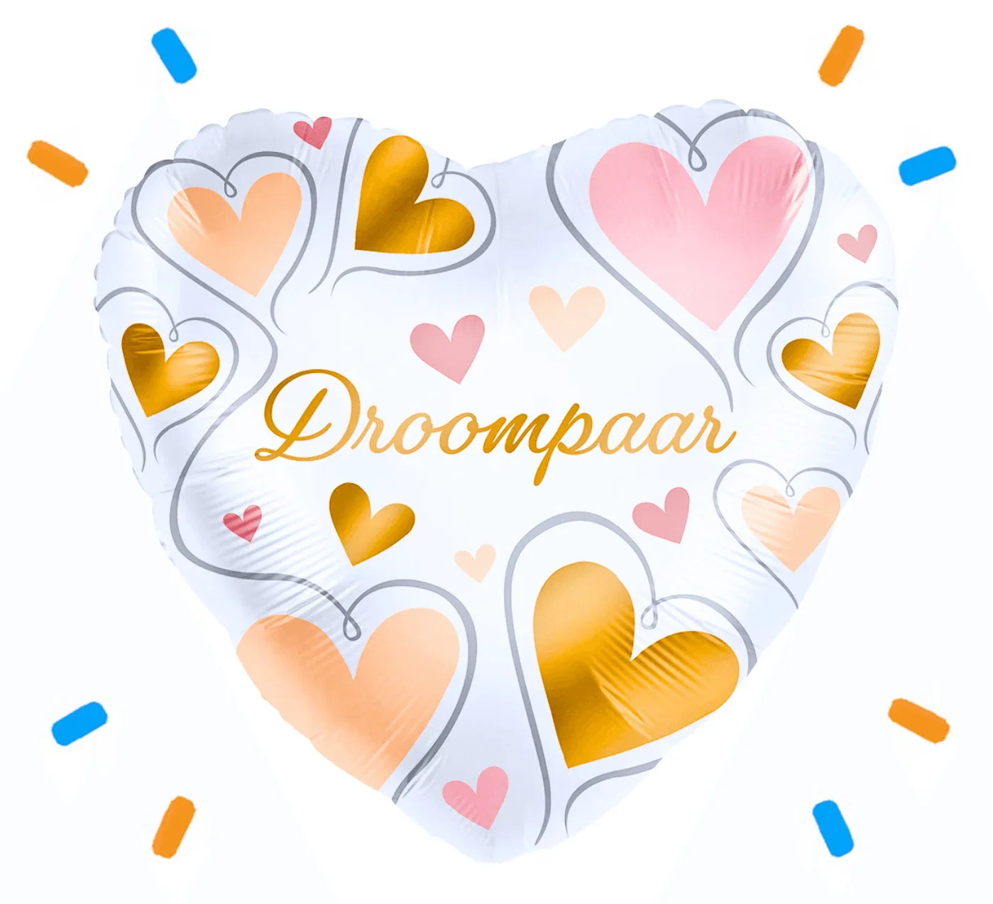 Droompaar Helium Ballon Gevuld Met Helium - 46 cm - Ballonnenshop.nl