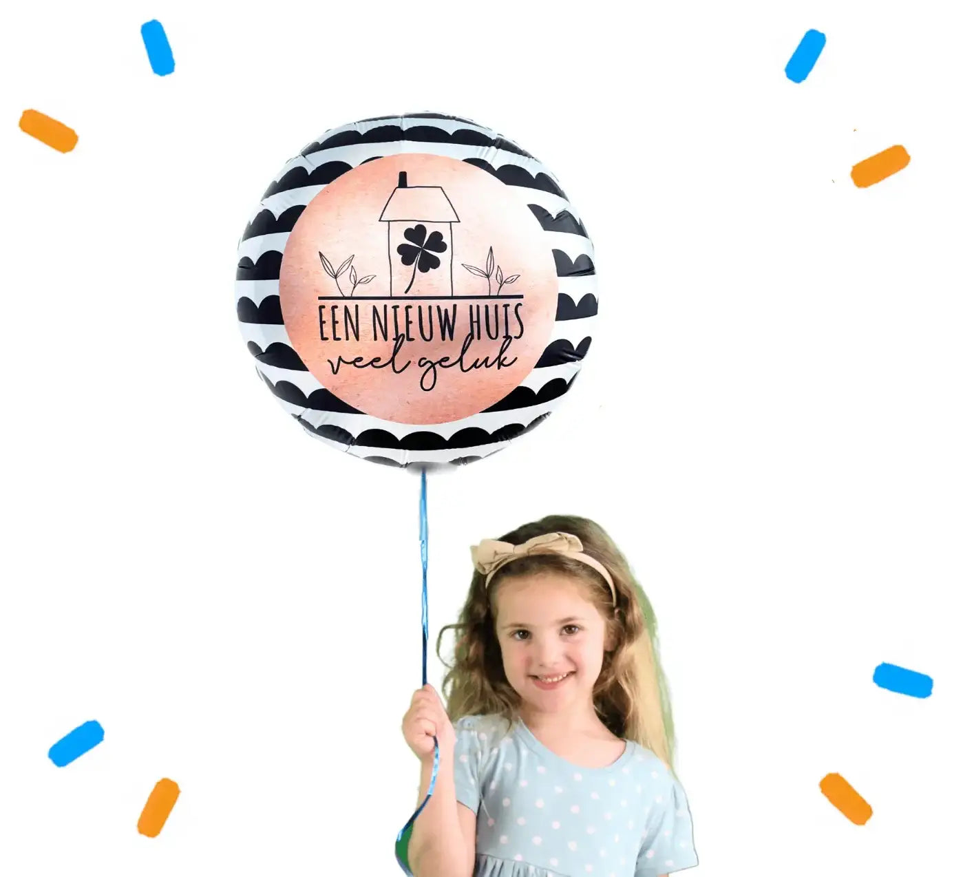 Een Nieuw Huis Veel Geluk Helium Ballon - Gevuld Met Helium - 46 cm - Ballonnenshop.nl