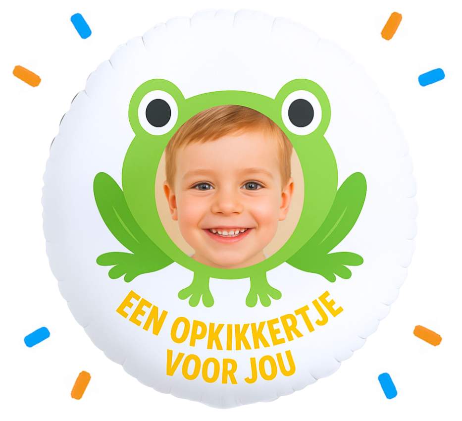 Eigen Foto Opkikkertje Voor Jou - Helium Ballon - 58 cm - Ballonnenshop.nl