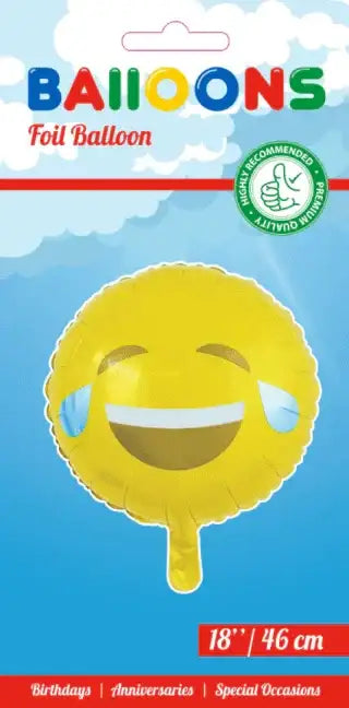 Emoji Lachen Folie Ballon - 45 cm - Ballonnenshop.nl
