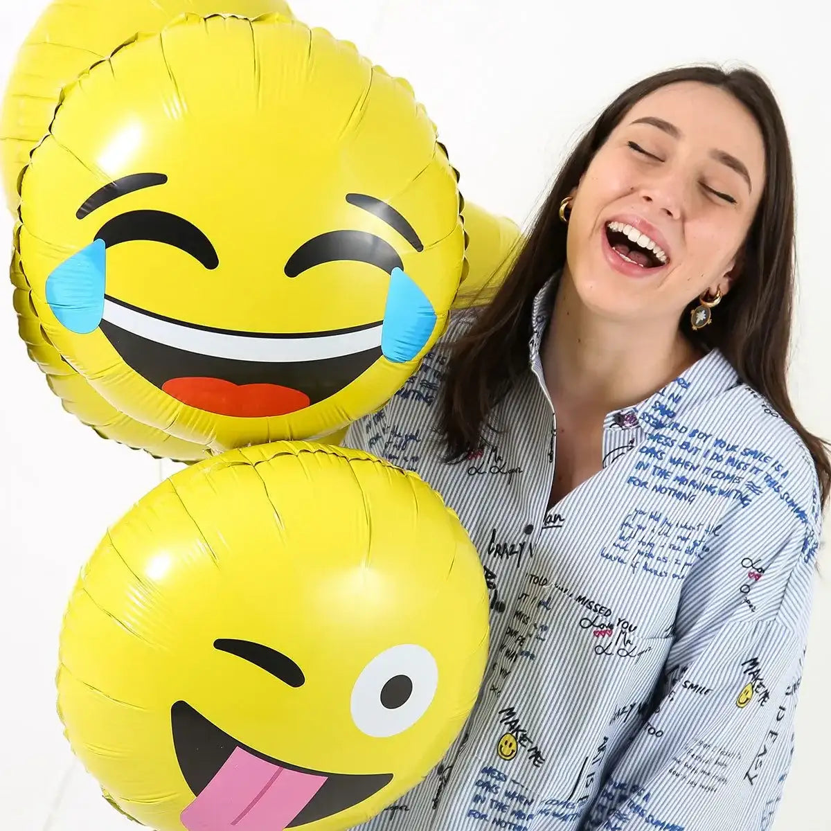 Emoji LOL Folie Ballon - 45 cm - Ballonnenshop.nl
