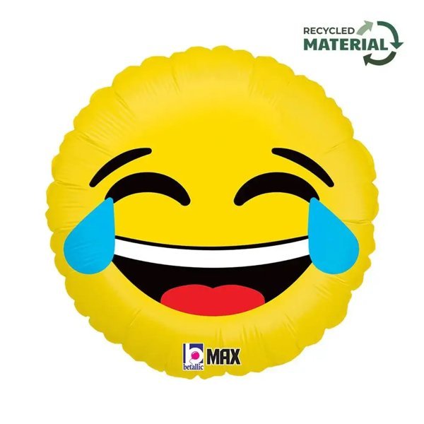 Emoji Lol Helium Ballon - Gevuld Met Helium - 45 cm - Ballonnenshop.nl
