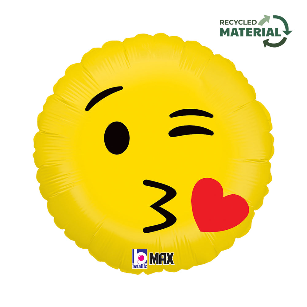 Emoji Kus Folie Ballon - 45 cm