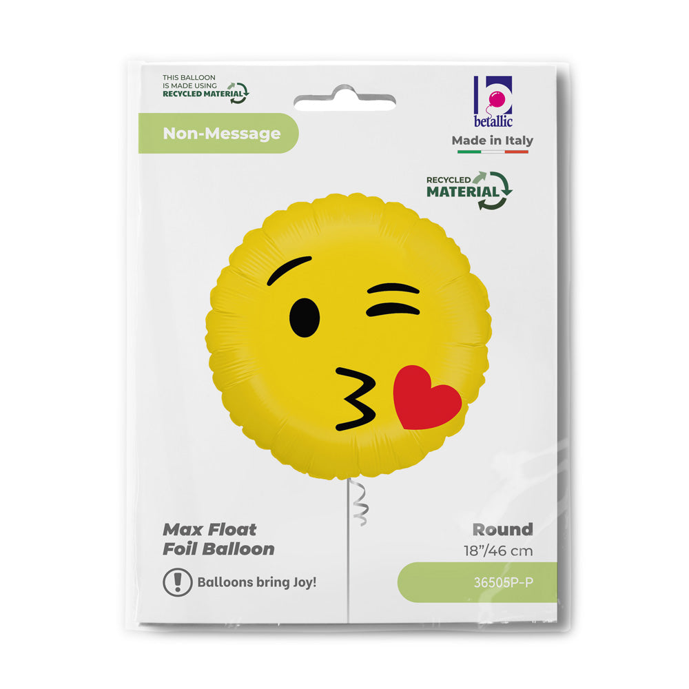 Emoji Kus Folie Ballon - 45 cm