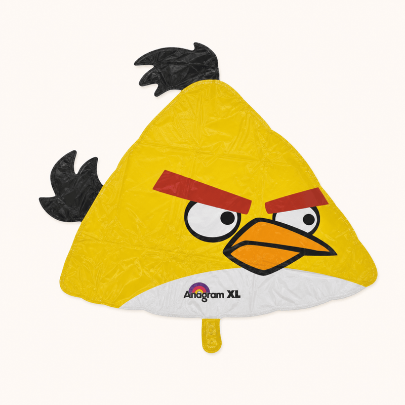 Folie Ballon Angry Birds Gele Vogel - 58 cm - Ballonnenshop.nl