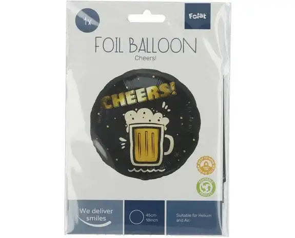 Folie Ballon Cheers - 45 cm - Ballonnenshop.nl