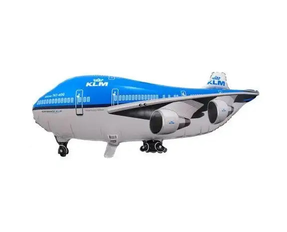 Folie Ballon KLM Vliegtuig - 95 cm - Ballonnenshop.nl