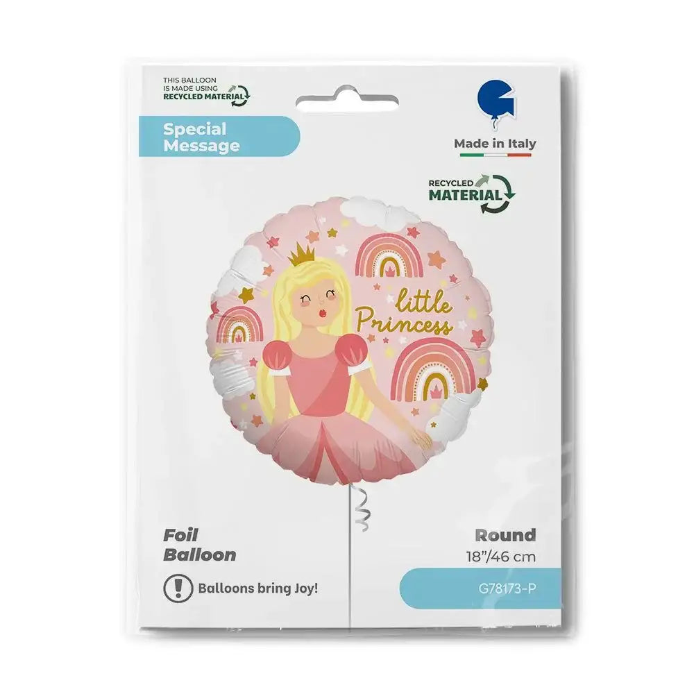 Folie Ballon Little Princess - 45 cm - Ballonnenshop.nl