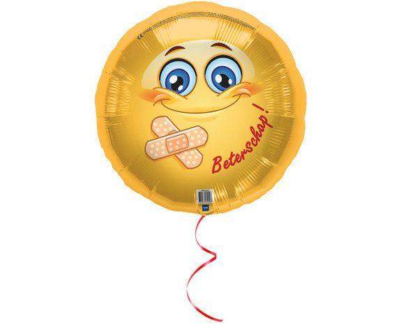 Folie Ballon Smiley Beterschap - 45 cm - Ballonnenshop.nl