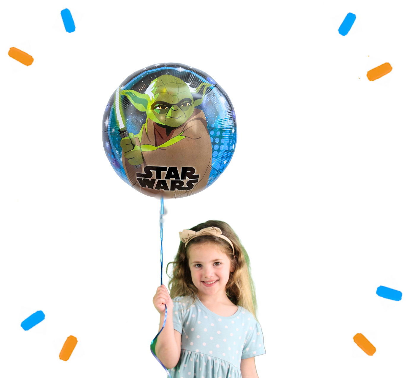 Galaxy Yoda Helium Ballon - Gevuld Met Helium - 46 cm
