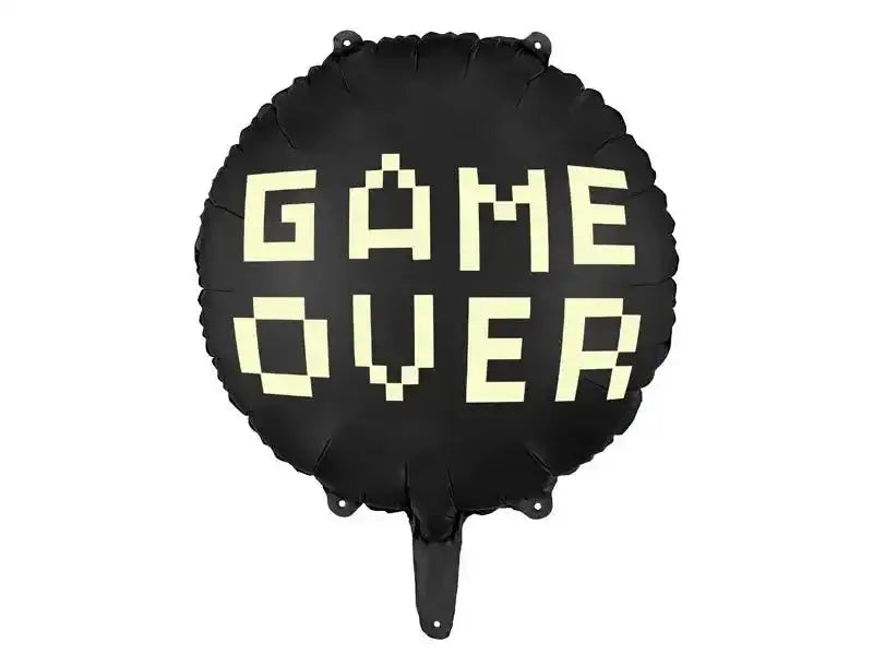 Game Over Helium Ballon - Gevuld Met Helium - 45 cm - Ballonnenshop.nl