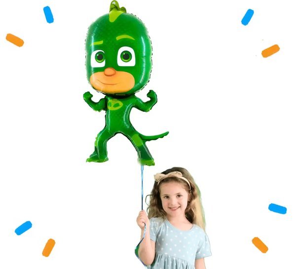 Gekko PJ Masks Helium Ballon - Gevuld Met Helium - 96 cm - Ballonnenshop.nl