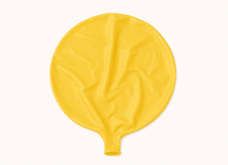 Gele Mega Ballon 60 cm - Ballonnenshop.nl