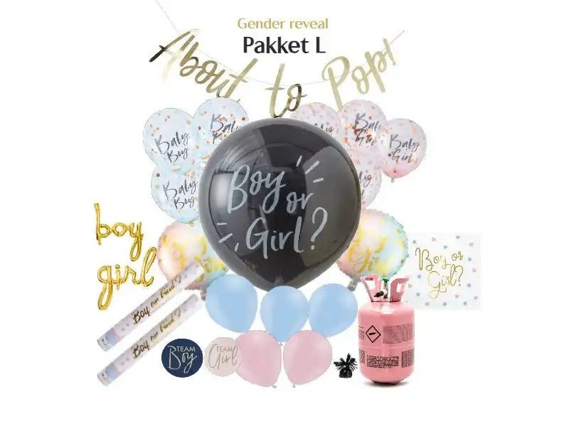 Gender Reveal Pakket L - Ballonnenshop.nl