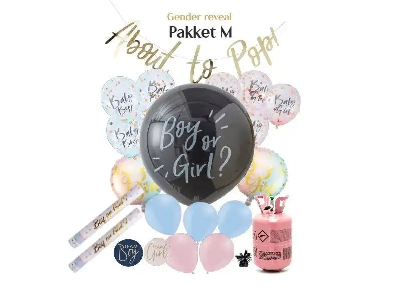 Gender Reveal Pakket M - Ballonnenshop.nl