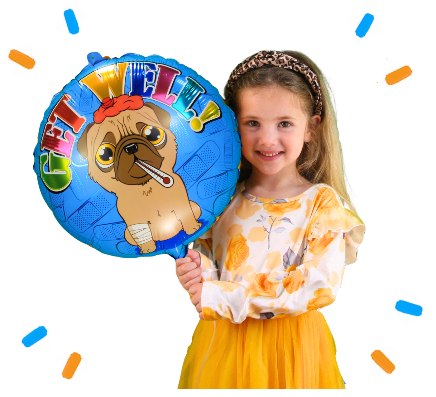 Get Well Hond Helium Ballon - Gevuld Met Helium - 45 cm