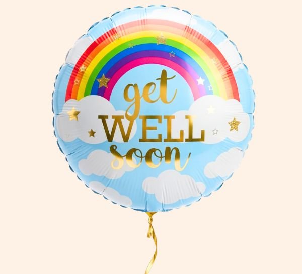 Get Well Soon Ballon - Gevuld Met Helium - 45 cm - Ballonnenshop.nl