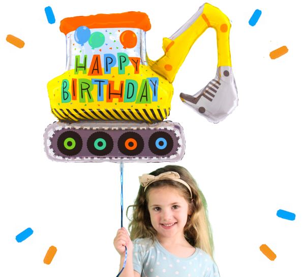 Graafmachine Happy Birthday Helium Ballon - Gevuld Met Helium - 78 cm - Ballonnenshop.nl