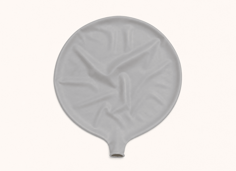 Grijze Mega Ballon 60 cm - Ballonnenshop.nl