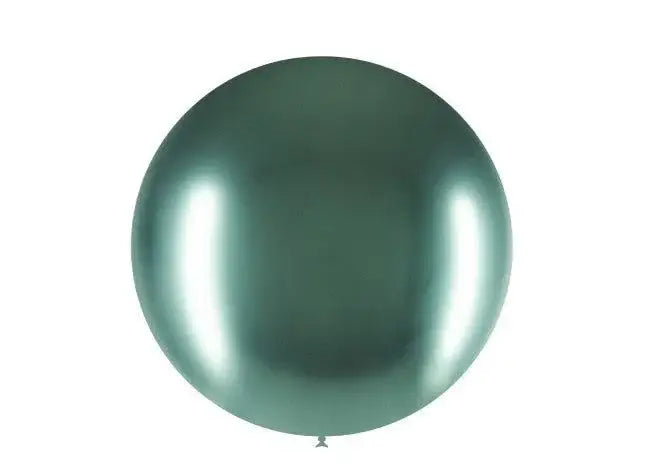 Groene Mega Ballon Chroom 60 cm - Ballonnenshop.nl