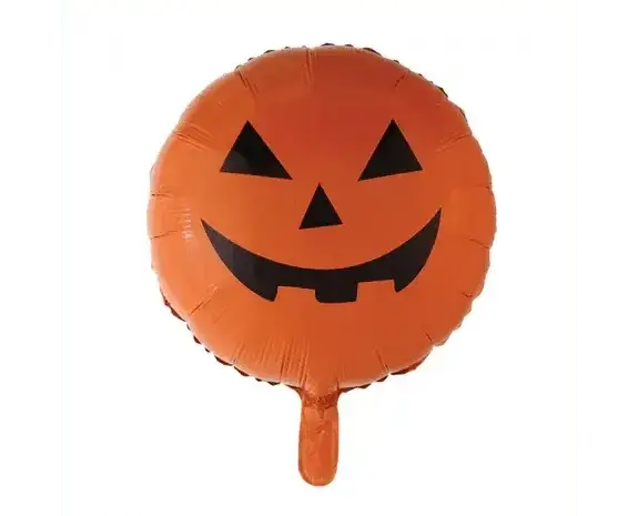 Halloween Pompoen Folie Ballon - 45 cm - Ballonnenshop.nl