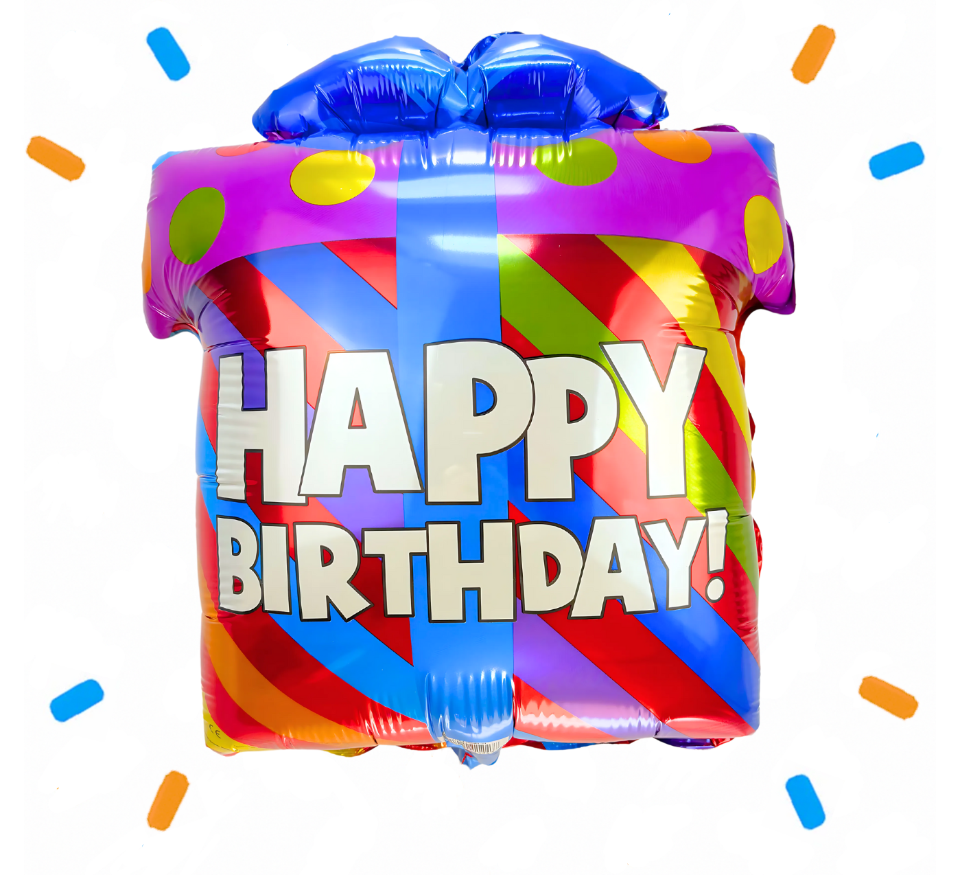 Happy Birthday Cadeau Helium Ballon - Gevuld Met Helium - 45 cm