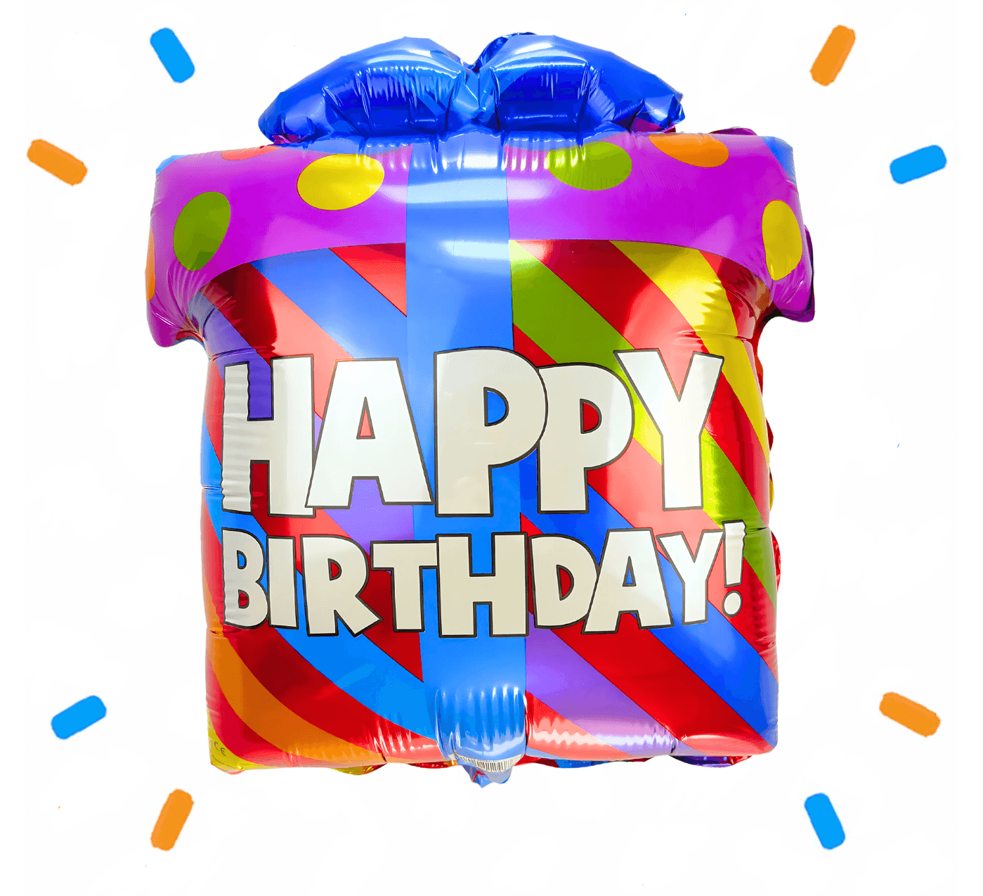 Happy Birthday Cadeau Helium Ballon - Gevuld Met Helium - 45 cm - Ballonnenshop.nl